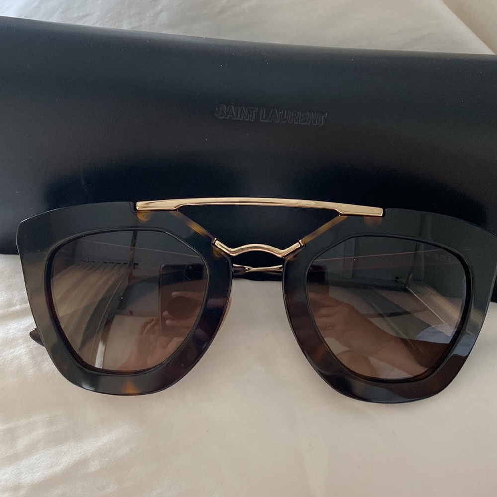 Prada Retro Tortoise Brown & Gold Sunglasses